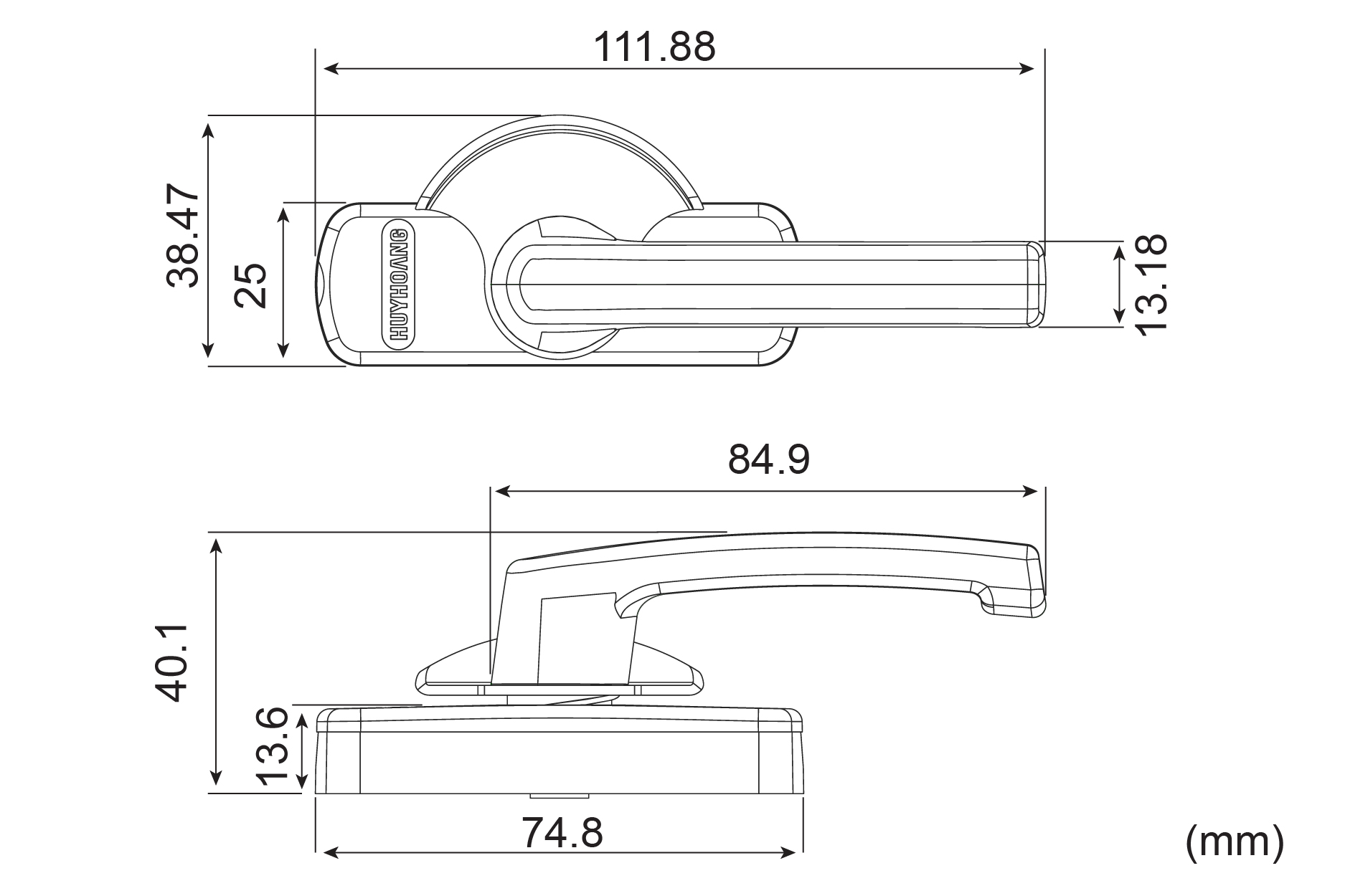 Thông số kỹ thuật khóa sò AP 01 hệ vát cạnh 55