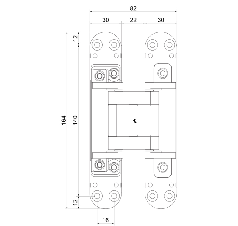 Thông số kỹ thuật bản lề Vickini 43340