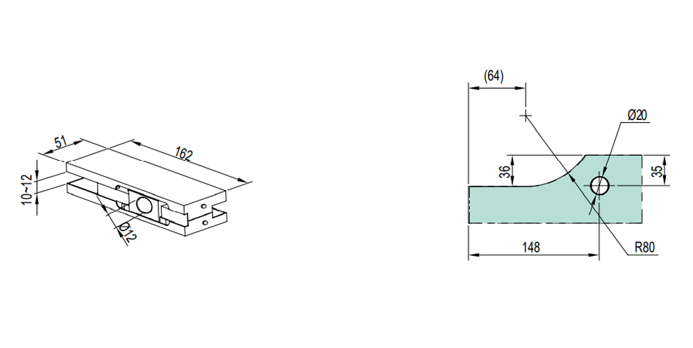 Thông số kỹ thuật kẹp kính trên Kinlong KMJ11320