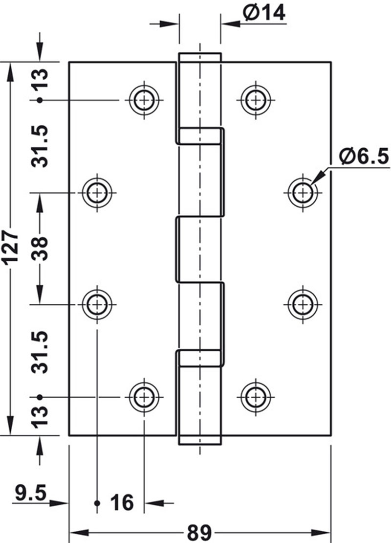 Thông Số Kĩ Thuật Bản Lề Lá 926.98.131 120kg