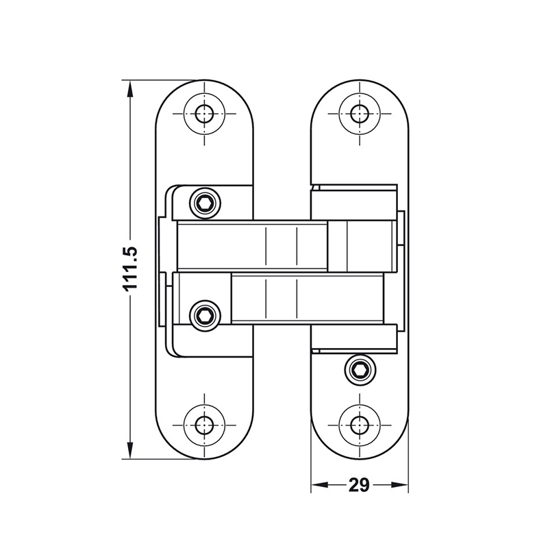 Thông Số Kĩ Thuật Bản lề Âm Hafele 927.32.006