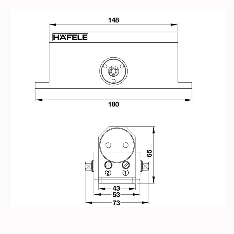 Thông Số Kĩ Thuật Tay co thủy lực Hafele 499.30.002 80kg không điểm dừng