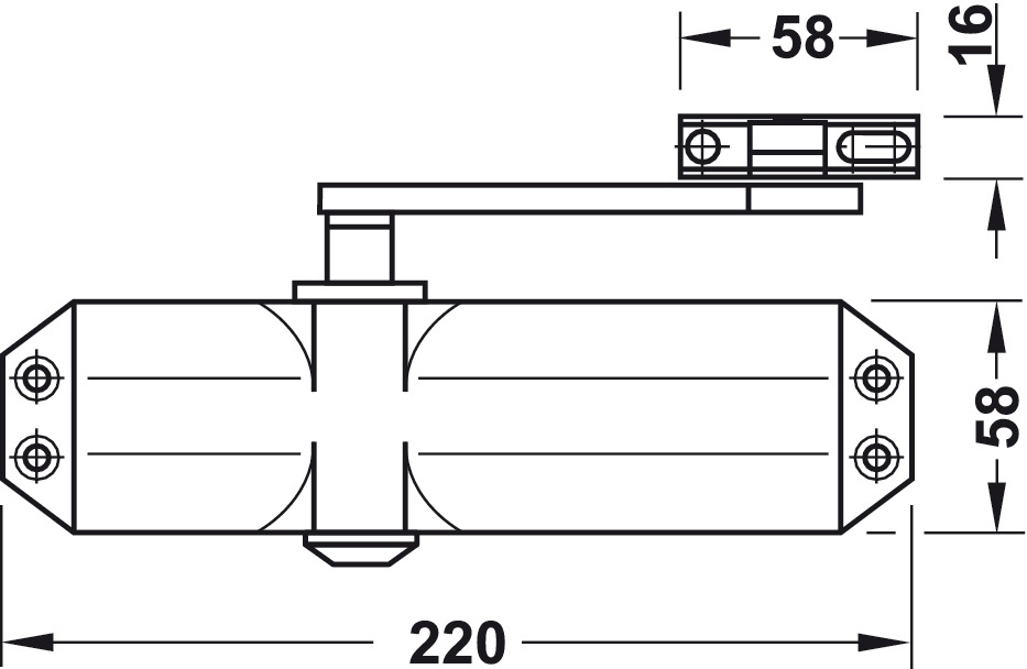 Thông Số Kĩ Thuật Tay co thủy lực Hafele 931.84.229 60kg không điểm dừng