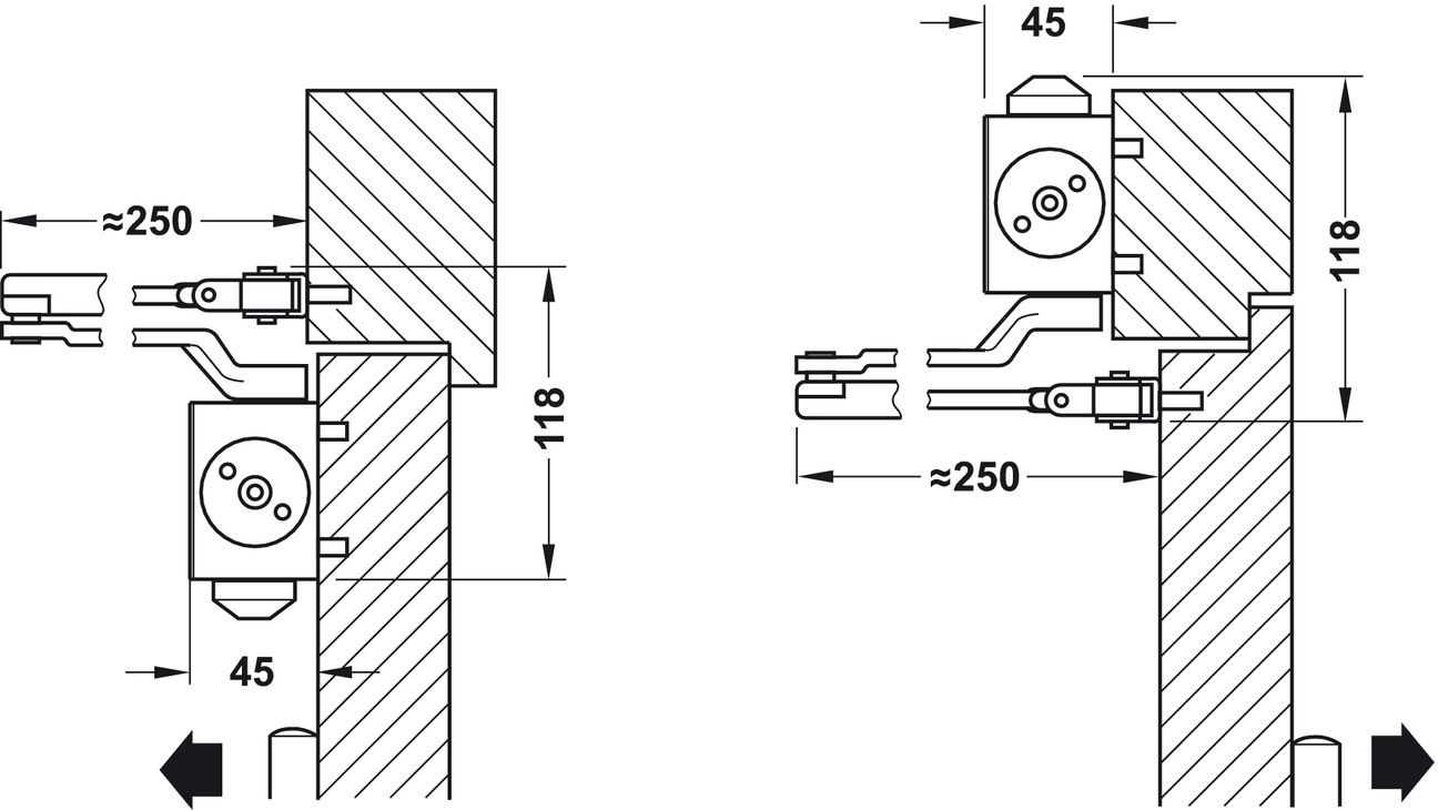 Thông Số Kĩ Thuật Tay co thủy lực Hafele 931.84.769 150kg DCL55 không điểm dừngThông Số Kĩ Thuật Tay co thủy lực Hafele 931.84.769 150kg DCL55 không điểm dừng