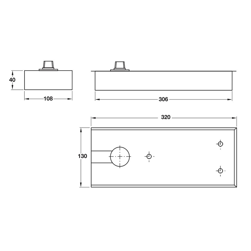 Thông số kĩ thuật bản lề sàn Hafele 932.77.010 100kg