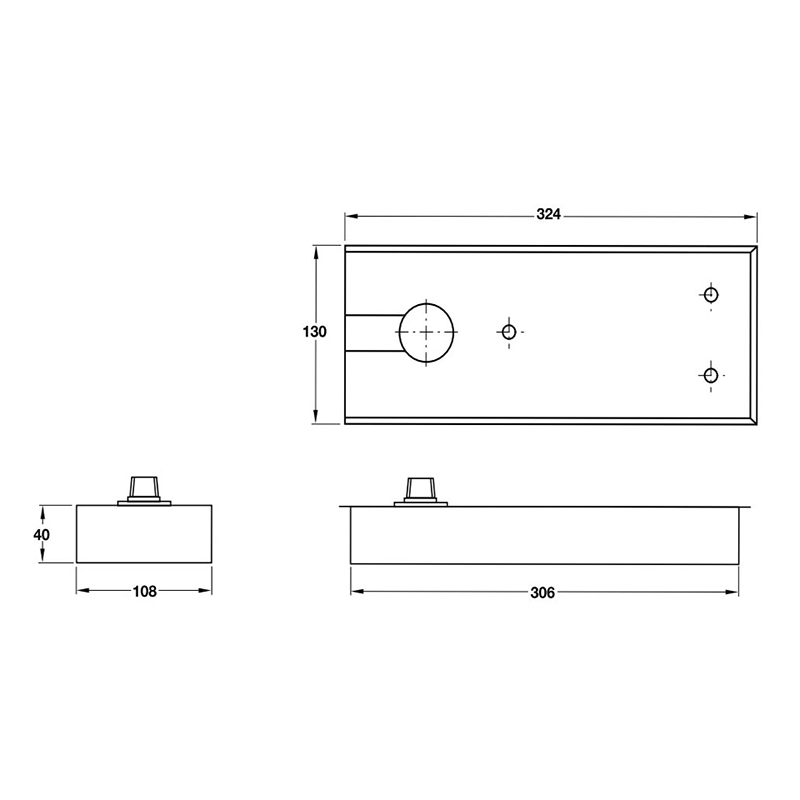 Thông số kĩ thuật bản lề sàn Hafele 932.84.026 150kg 1100mm