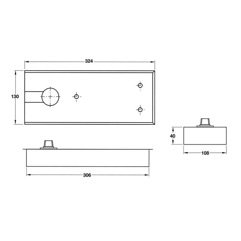 Thông số kĩ thuật bản lề sàn Hafele 932.84.044 75kg