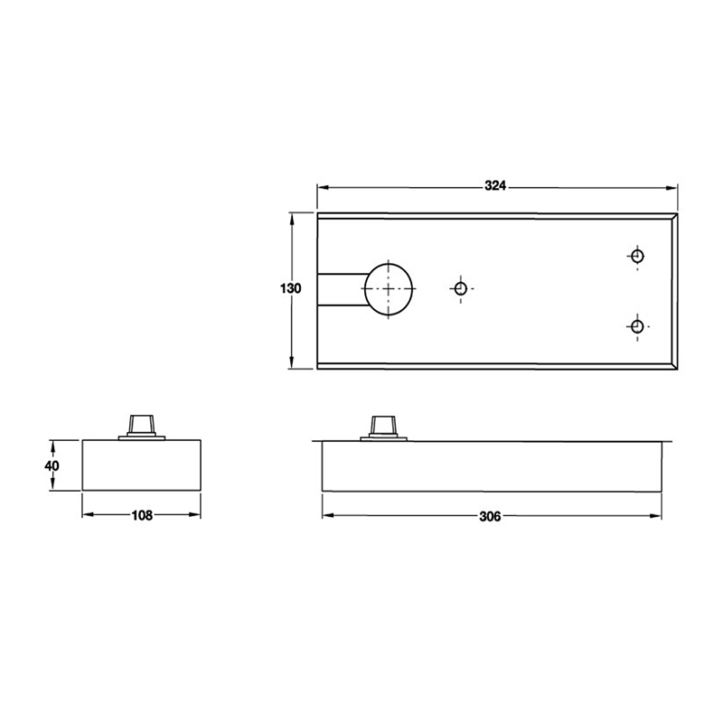 Thông số kĩ thuật bản lề sàn Hafele 932.84.046 150kg