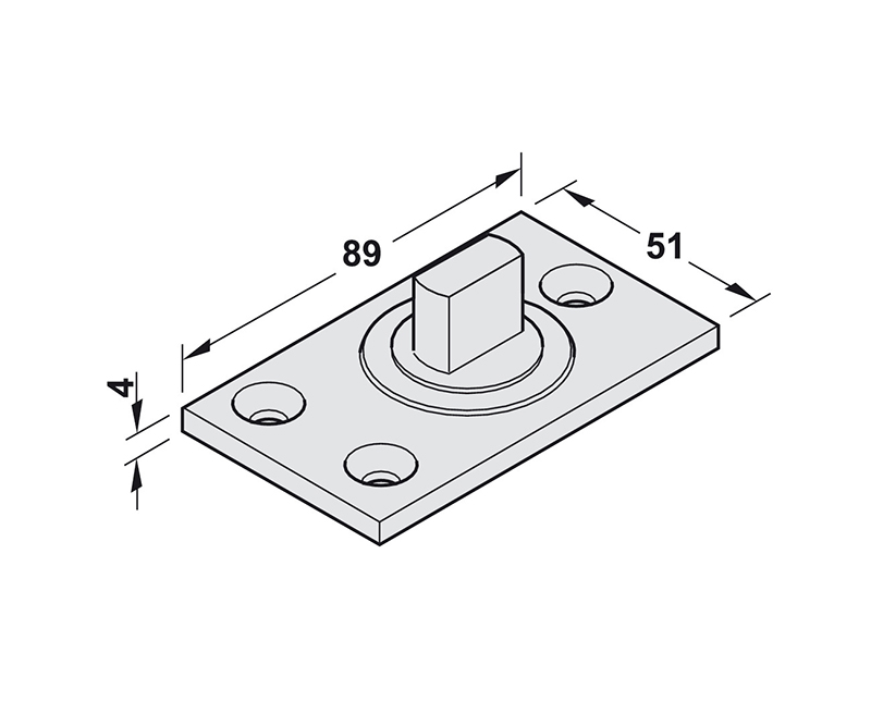 Thông số kĩ thuật bản lề sàn Hafele 981.00.092