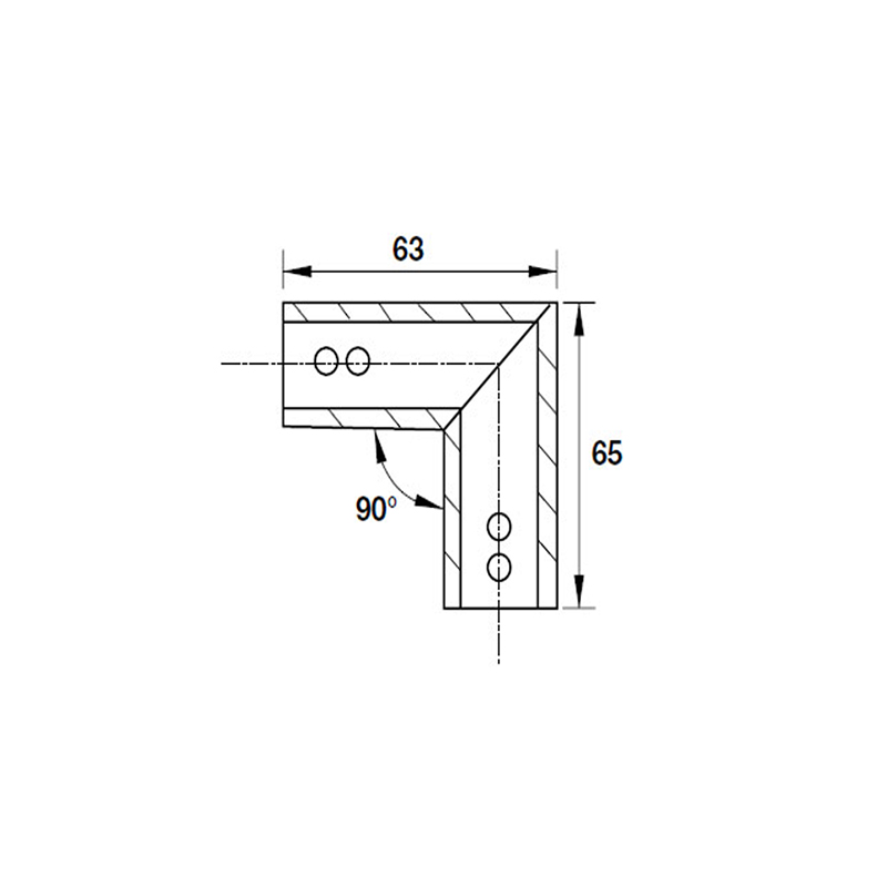 Thông số kĩ thuật chuyển góc 90 Hafele 981.52.796