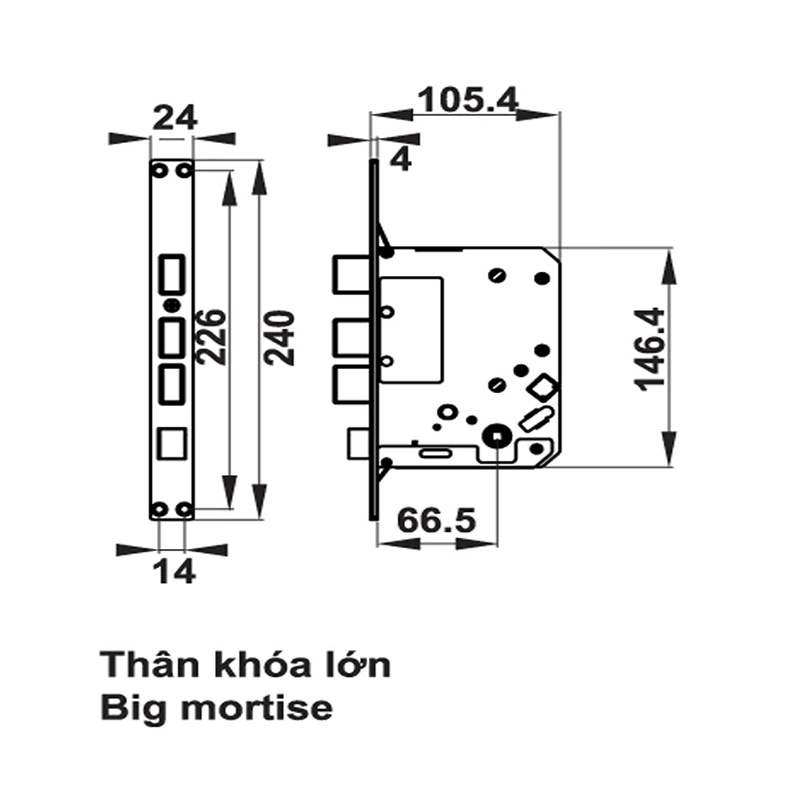 Thông số kĩ thuật khóa cửa Hafele DL790 912.05.650