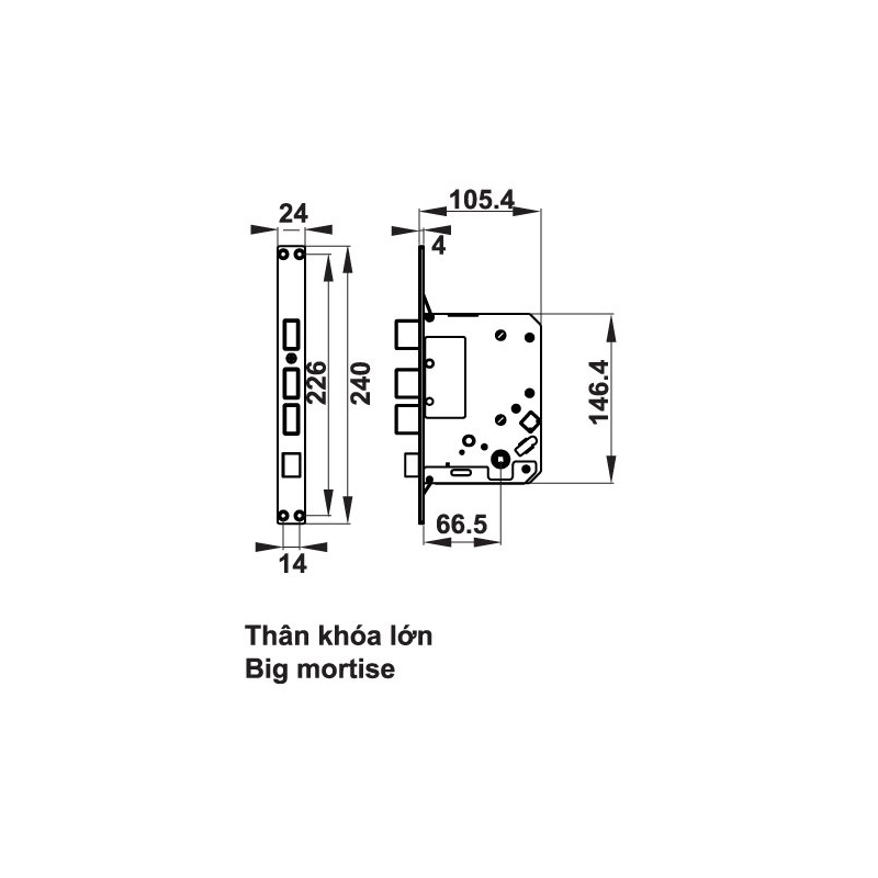 Thông số kĩ thuật khóa cửa Hafele EL750-TC 912.05.733