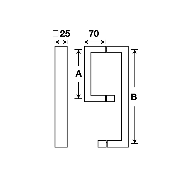 Thông số kĩ thuật tay nắm cửa Hafele 903.12.321 tim 200x450 đen mờ