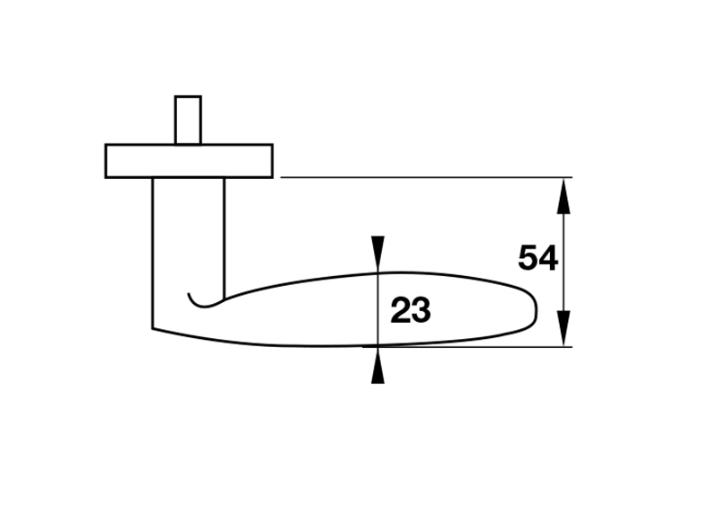 Thông số kĩ thuật tay nắm khóa phân thể inox 304 Hafele 903.98.141