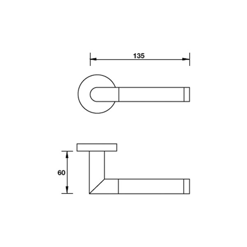 Thông số kĩ thuật tay nắm khóa phân thể inox 304 Hafele 903.99.368