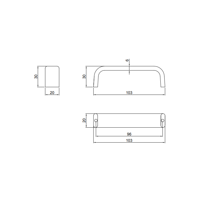 Thông số kĩ thuật tay tủ IVAN 09635.096 SC crom mờ 96mm