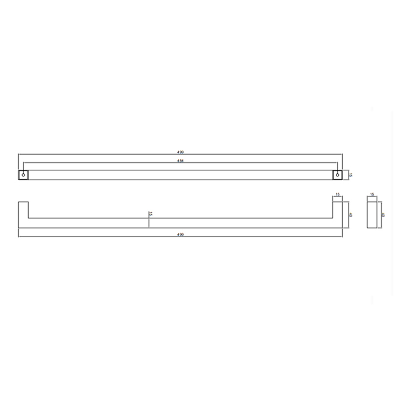 Thông số kĩ thuật tay tủ IVAN 11315.480 SSS inox mờ dài 480mm