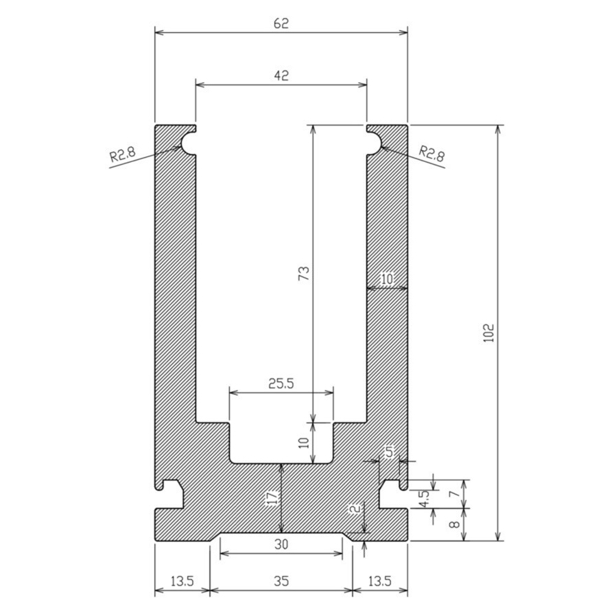 Thông số kỹ thuật bộ đế lan can