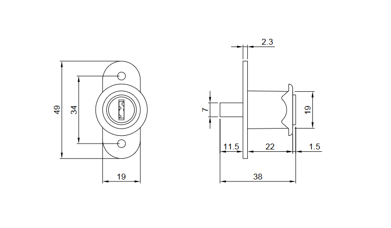 Thông số kỹ thuật khóa tủ nhấn IVAN 03105.024