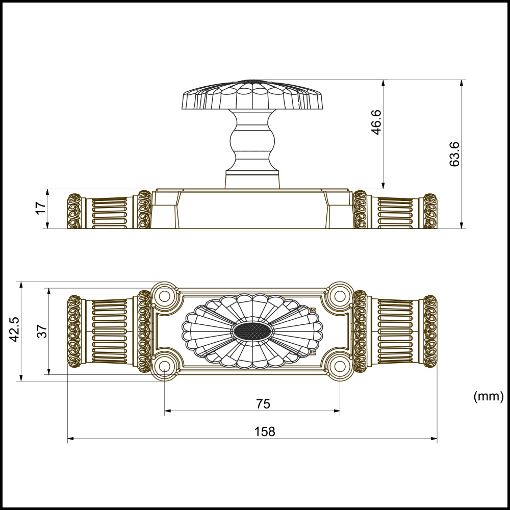 chốt, cremone hc2605