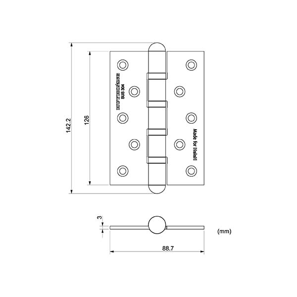 bản lề inox 304