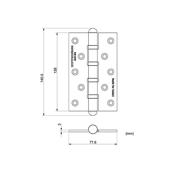 bản lề inox 304