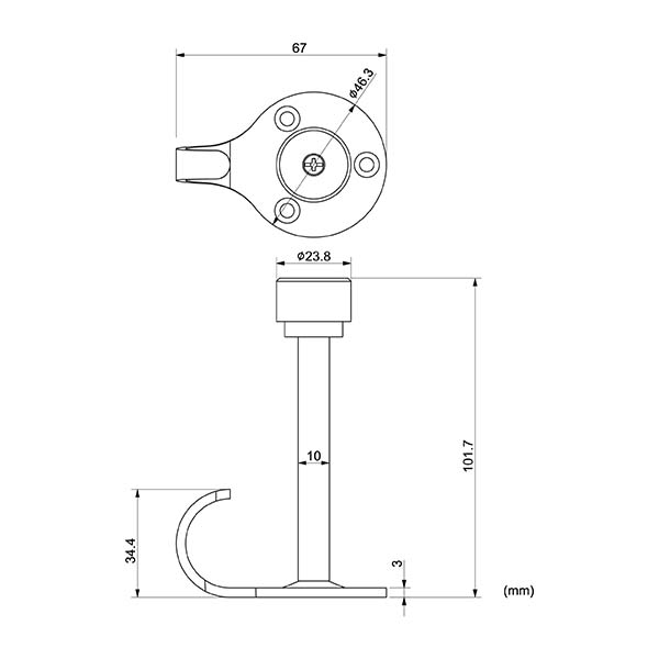 chặn cửa có móc