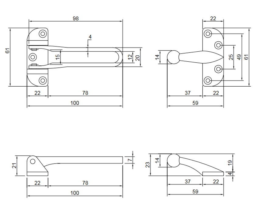 Thông số kỹ thuật chốt an toàn VICKINI 46502.001