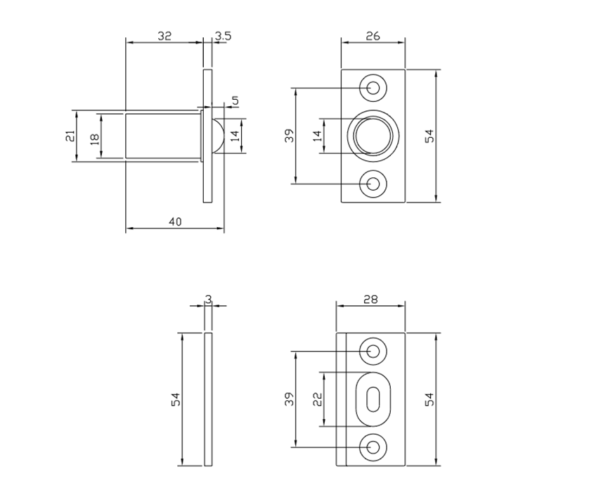 Thông số kỹ thuật chốt bi VICKINI 46036.001 CP