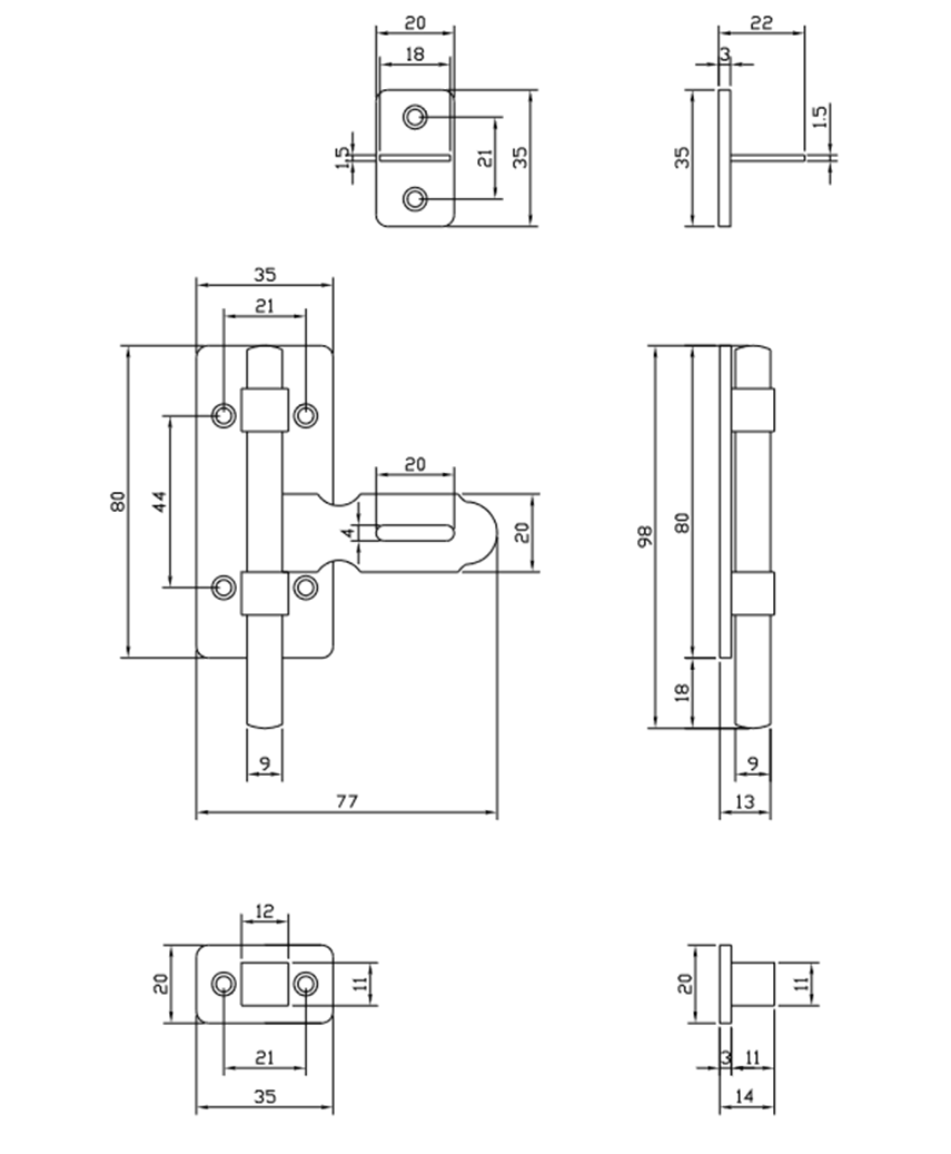 Thông số kỹ thuật chốt cửa VICKINI 46104.100 PSS