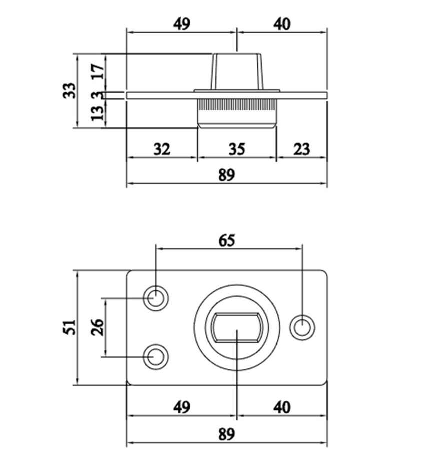 Thông số kỹ thuật chốt giữ kính VICKINI 61407.001 SSS