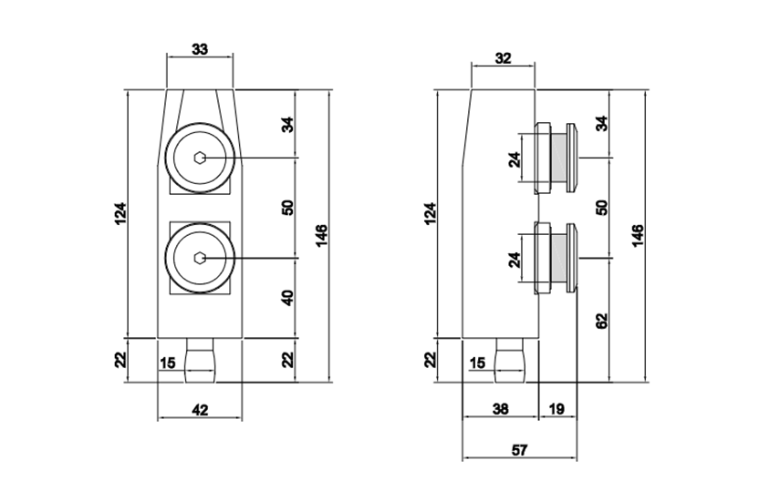 Thông số kỹ thuật kẹp kính VICKINI 61704.001 SSS