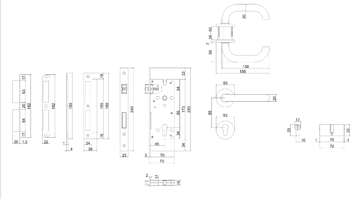 Thông số kỹ thuật khóa phân thể VICKINI 37102.102 SSS