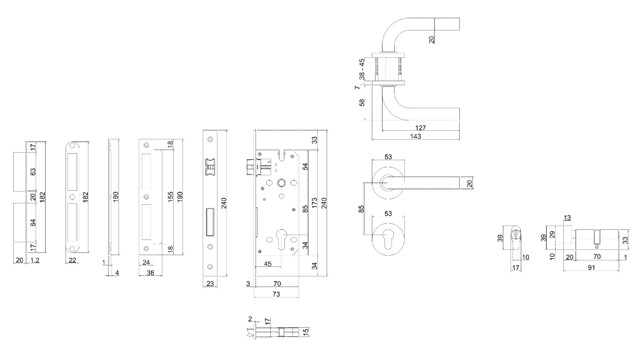 Thông số kỹ thuật khóa phân thể VICKINI 37115.101 SSS