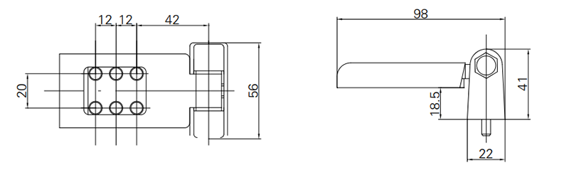 Thông số kỹ thuật bản lề 2D GQ