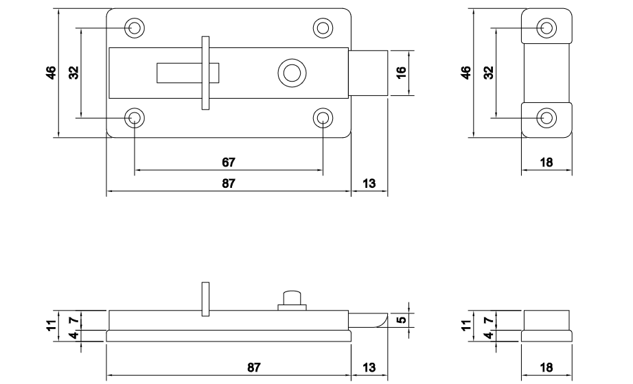 Thông số kỹ thuật chốt cửa VICKINI 46103.100 SSS